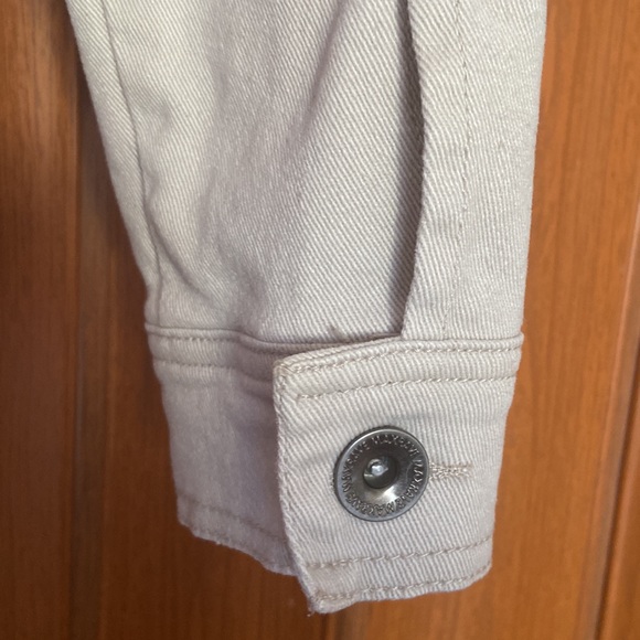 Max Rave Beige Denim Jacket Size M - Picture 3 of 10